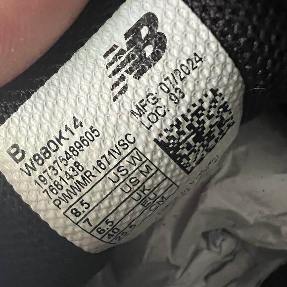 New Balance FF X 880 V14 Black Road Running Shoes Sneakers Women's 8.5 - Picture 4 of 16